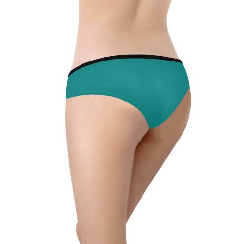 color teal Women's Hipster Panties (Model L33)