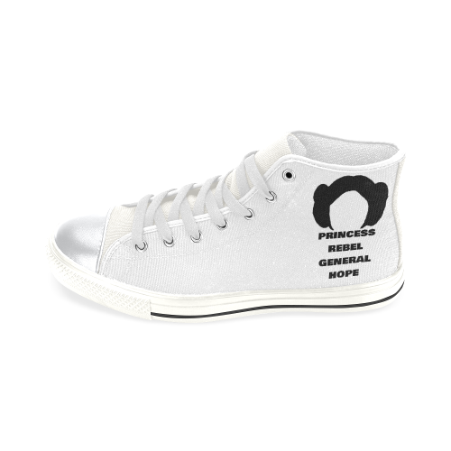 Leia - Rebel, Princess, General & Hope High Top Canvas Shoes for Kid (Model 017)