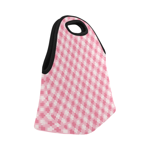 pink pattern Neoprene Lunch Bag/Small (Model 1669)
