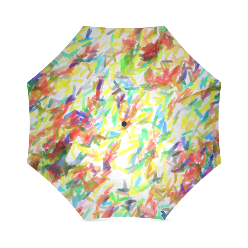 Colorful brush strokes Foldable Umbrella (Model U01)