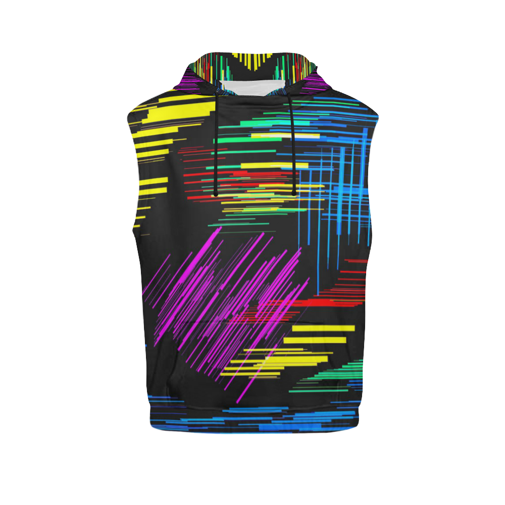 New Pattern factory 2A by JamColors All Over Print Sleeveless Hoodie for Men (Model H15)