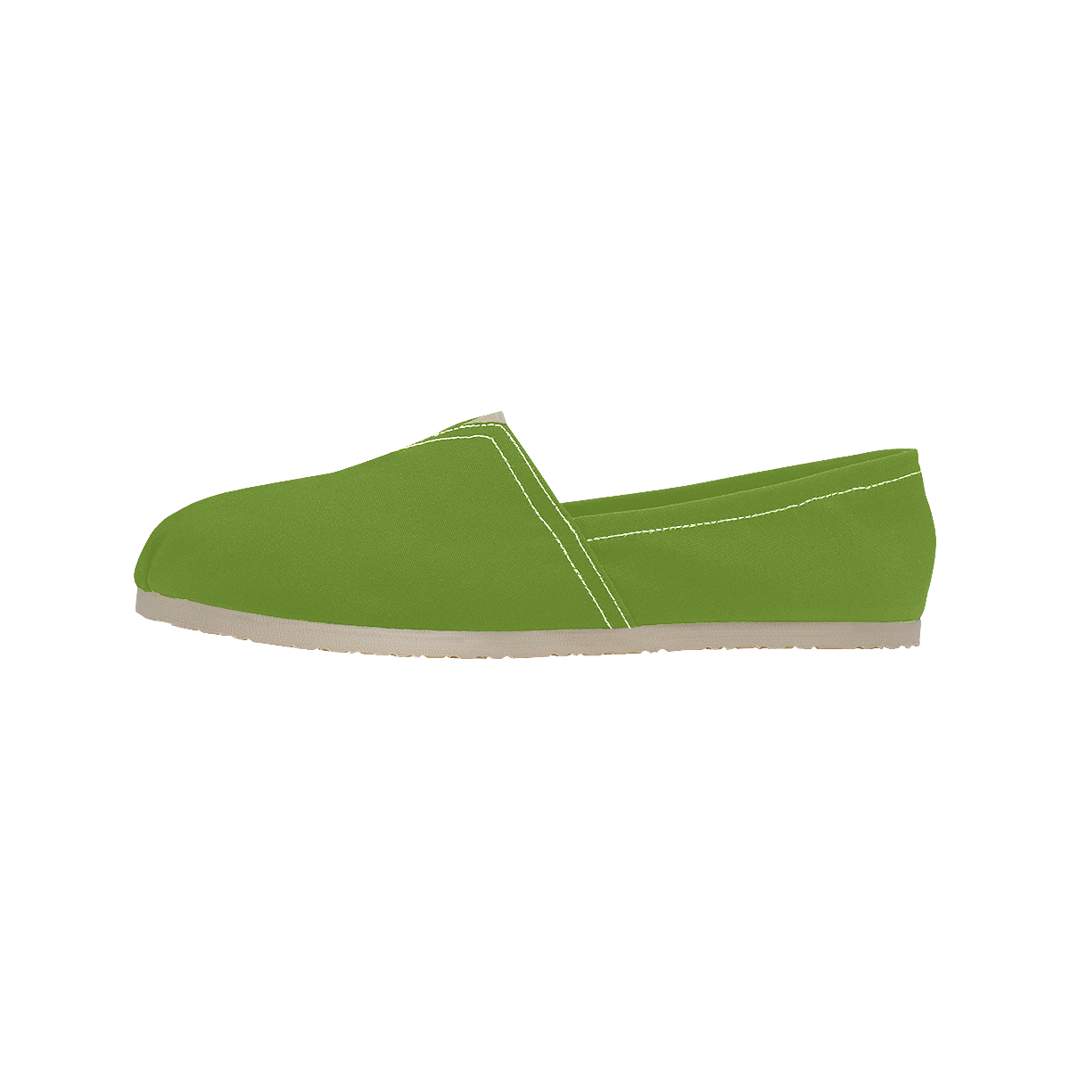 color olive drab Women's Classic Canvas Slip-On (Model 1206)
