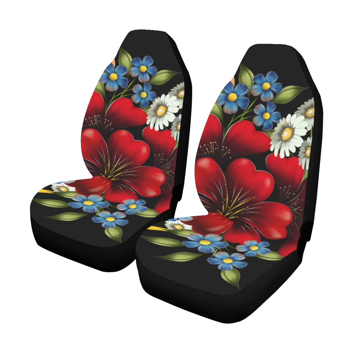 Bouquet Of Flowers Car Seat Covers (Set of 2)