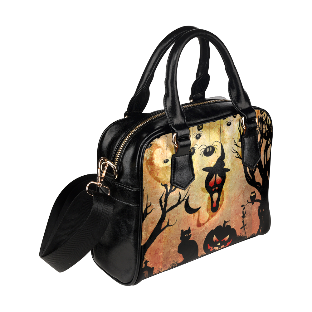 Funny halloween design Shoulder Handbag (Model 1634)