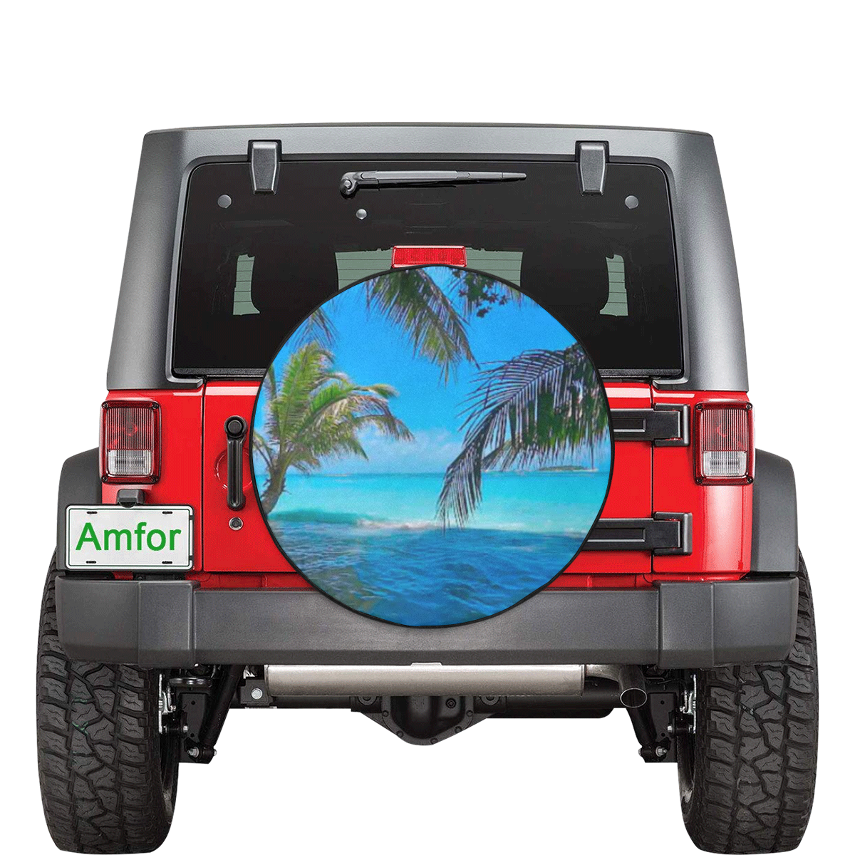 Ocean Palm 32 Inch Spare Tire Cover