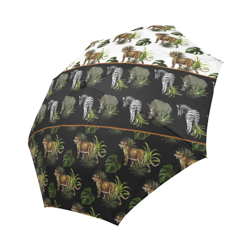 African animals Auto-Foldable Umbrella (Model U04)