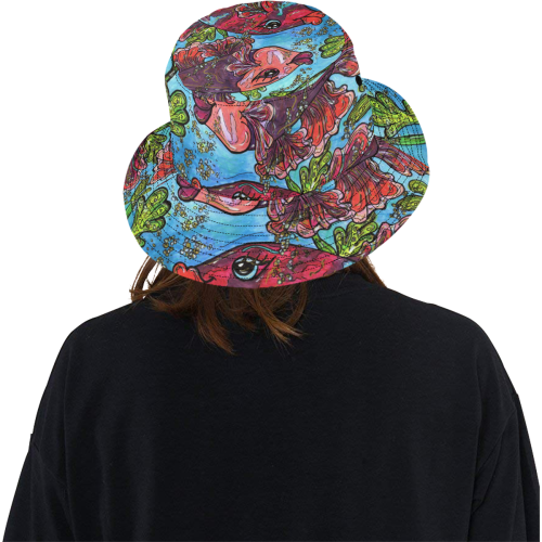 Bette and Joan 2 Bucket Hat All Over Print Bucket Hat