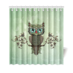 Wonderful owl, diamonds Shower Curtain 69"x72"