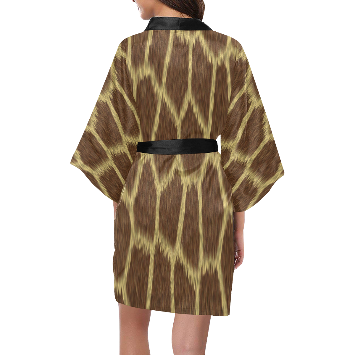 Giraffe Print Kimono Robe