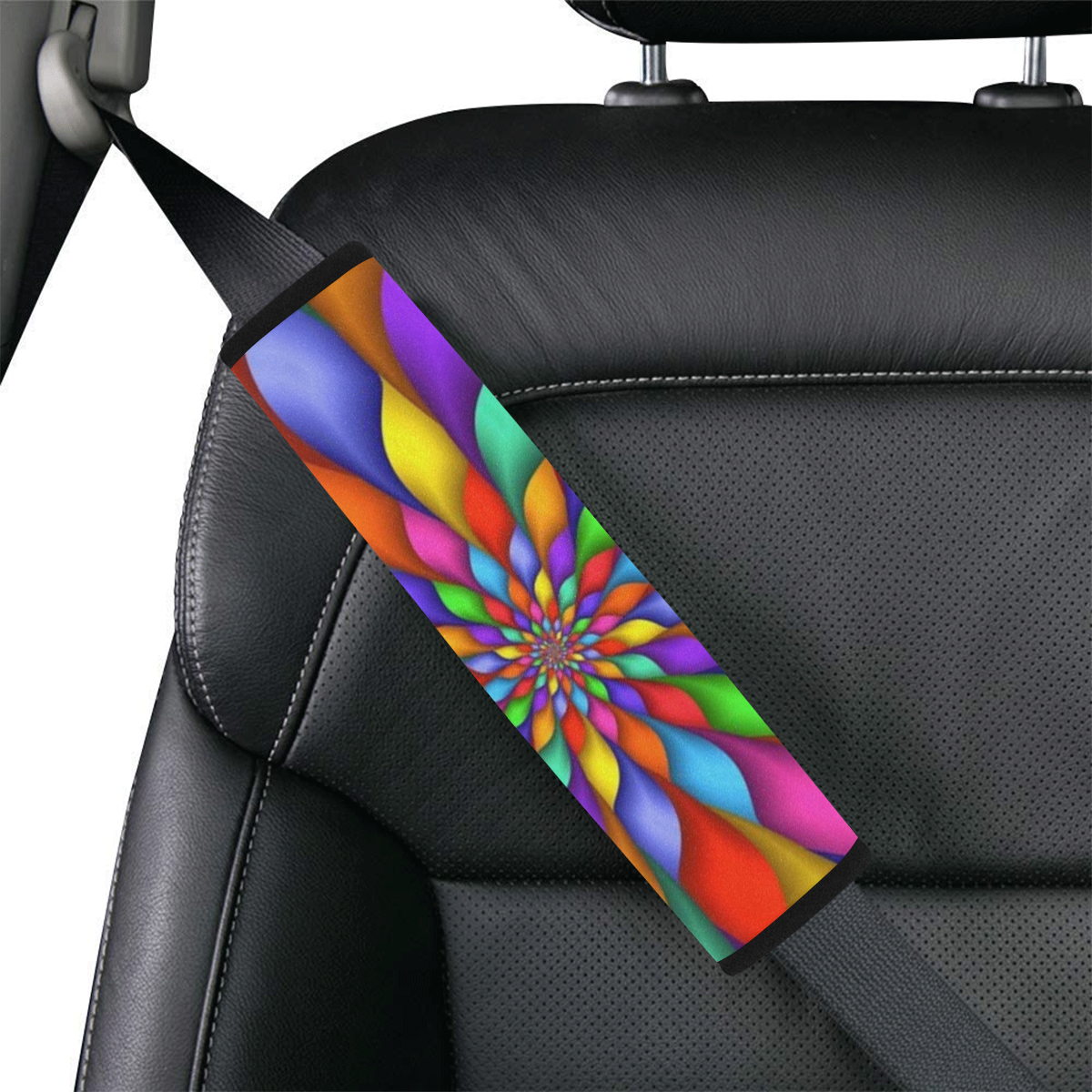 RAINBOW SKITTLES Car Seat Belt Cover 7''x12.6''