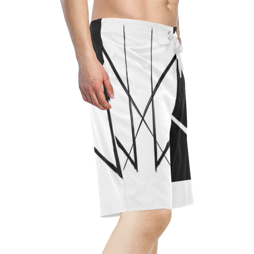 HALVZEEZ Men's All Over Print Board Shorts (Model L16)