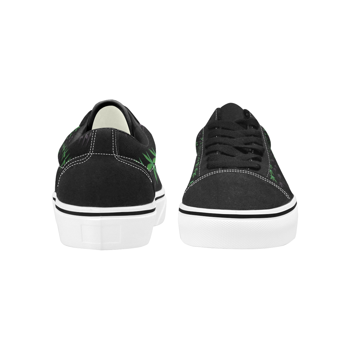 Leafzzz #13 Women's Low Top Skateboarding Shoes (Model E001-2)