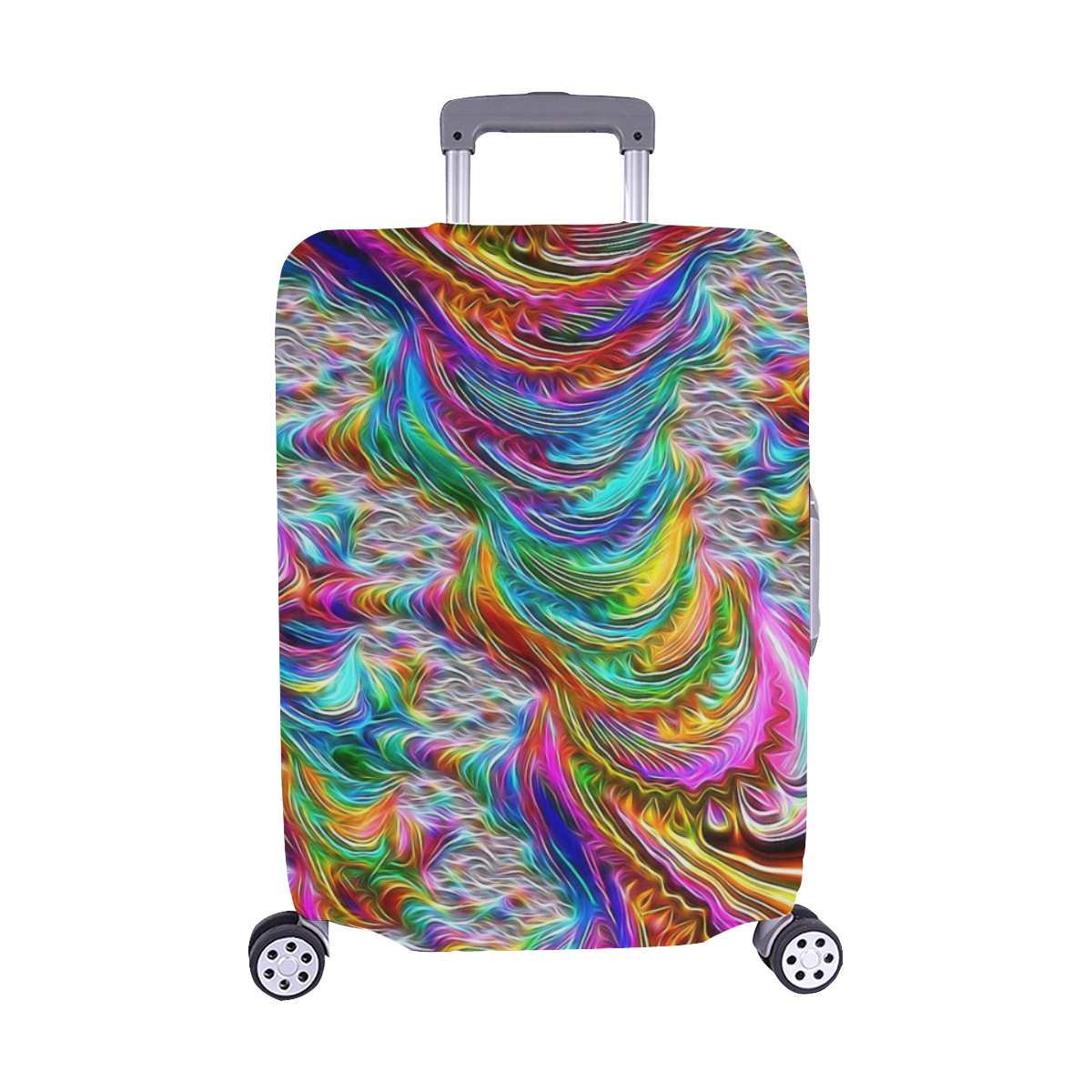 gorgeous Fractal 175 C by JamColors Luggage Cover/Medium 22"-25"