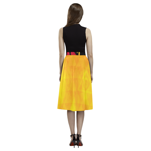 Geomatria Kamon Logo Aoede Crepe Skirt (Model D16)