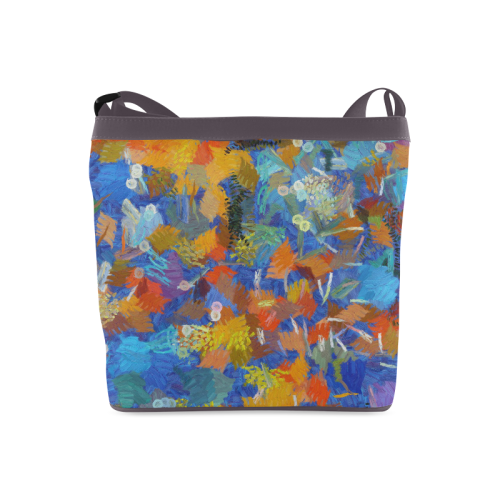 Colorful paint strokes Crossbody Bags (Model 1613)