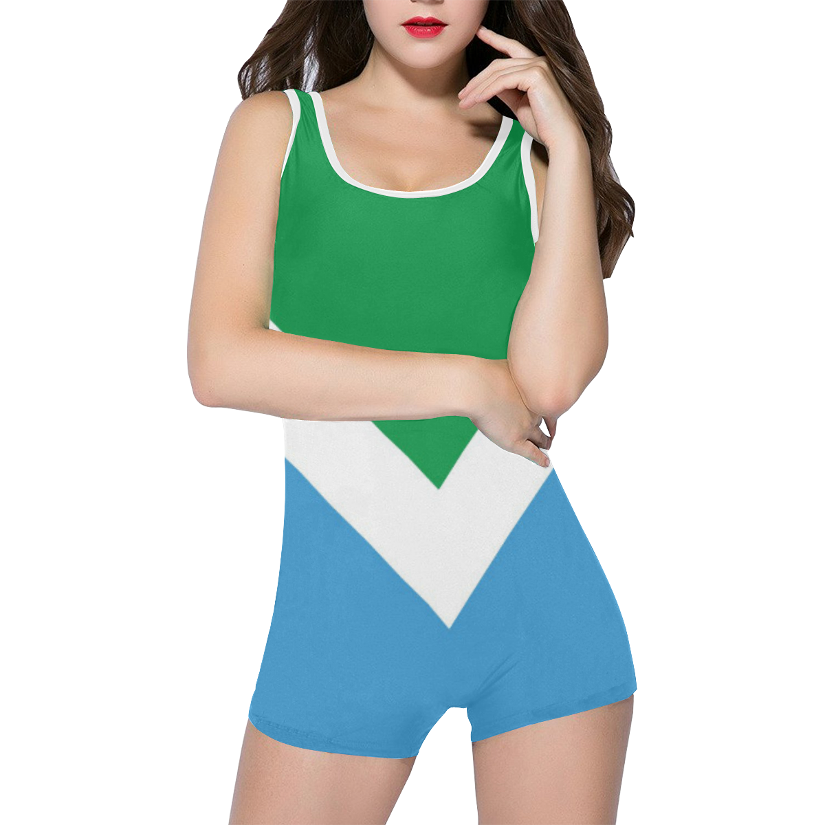 Vegan Flag Classic One Piece Swimwear (Model S03)