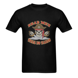 Dead Men Pirate Skull Men's T-Shirt in USA Size (Two Sides Printing)