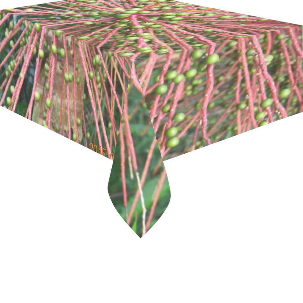 YS_0004 - Sierra Palm Seeds #1 Cotton Linen Tablecloth 60" x 90"
