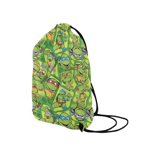 Teenage Mutant Ninja Turtles (TMNT) Medium Drawstring Bag Model 1604 (Twin Sides) 13.8"(W) * 18.1"(H)