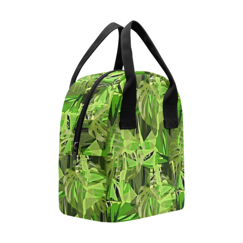 Tropical Jungle Leaves Camouflage Zipper Lunch Bag (Model 1689)