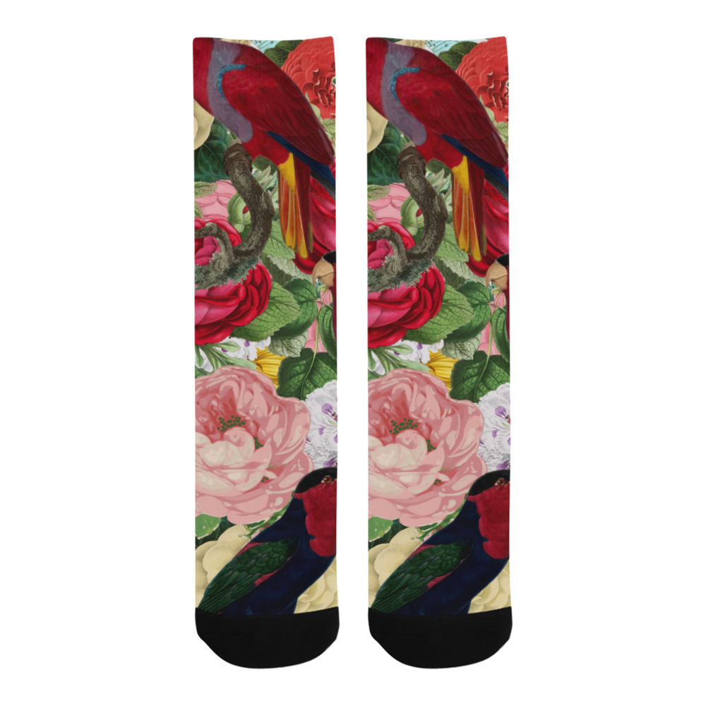 tropical bird floral Trouser Socks (For Men)
