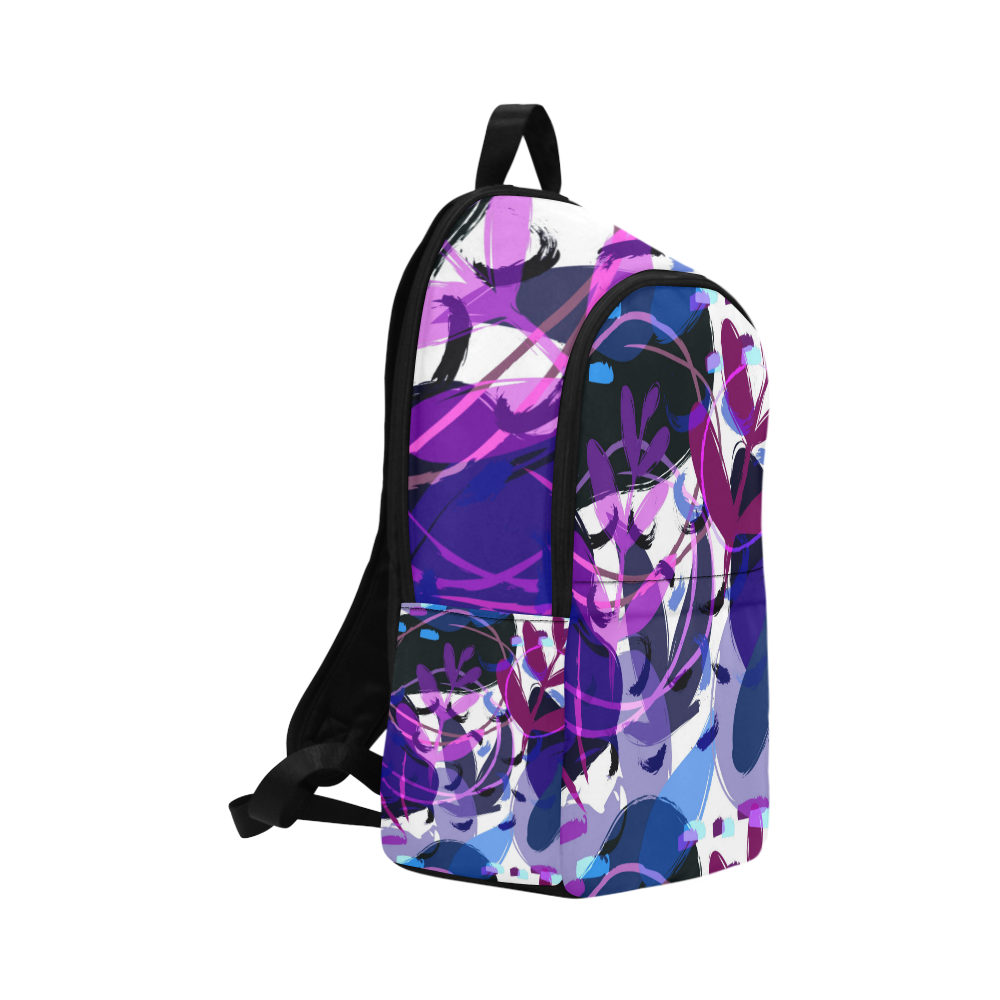 Fun Messy Abstract Fabric Backpack for Adult (Model 1659)