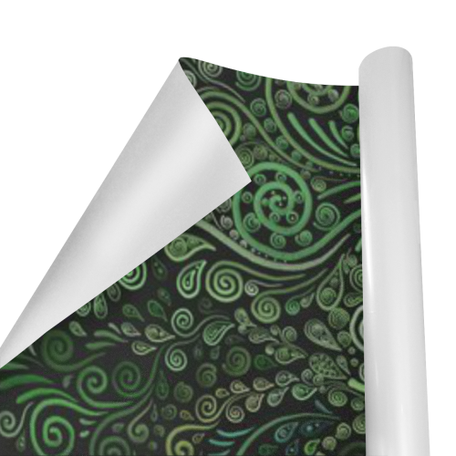 3D Psychedelic Abstract Fantasy Tree Greenery Gift Wrapping Paper 58"x 23" (5 Rolls)