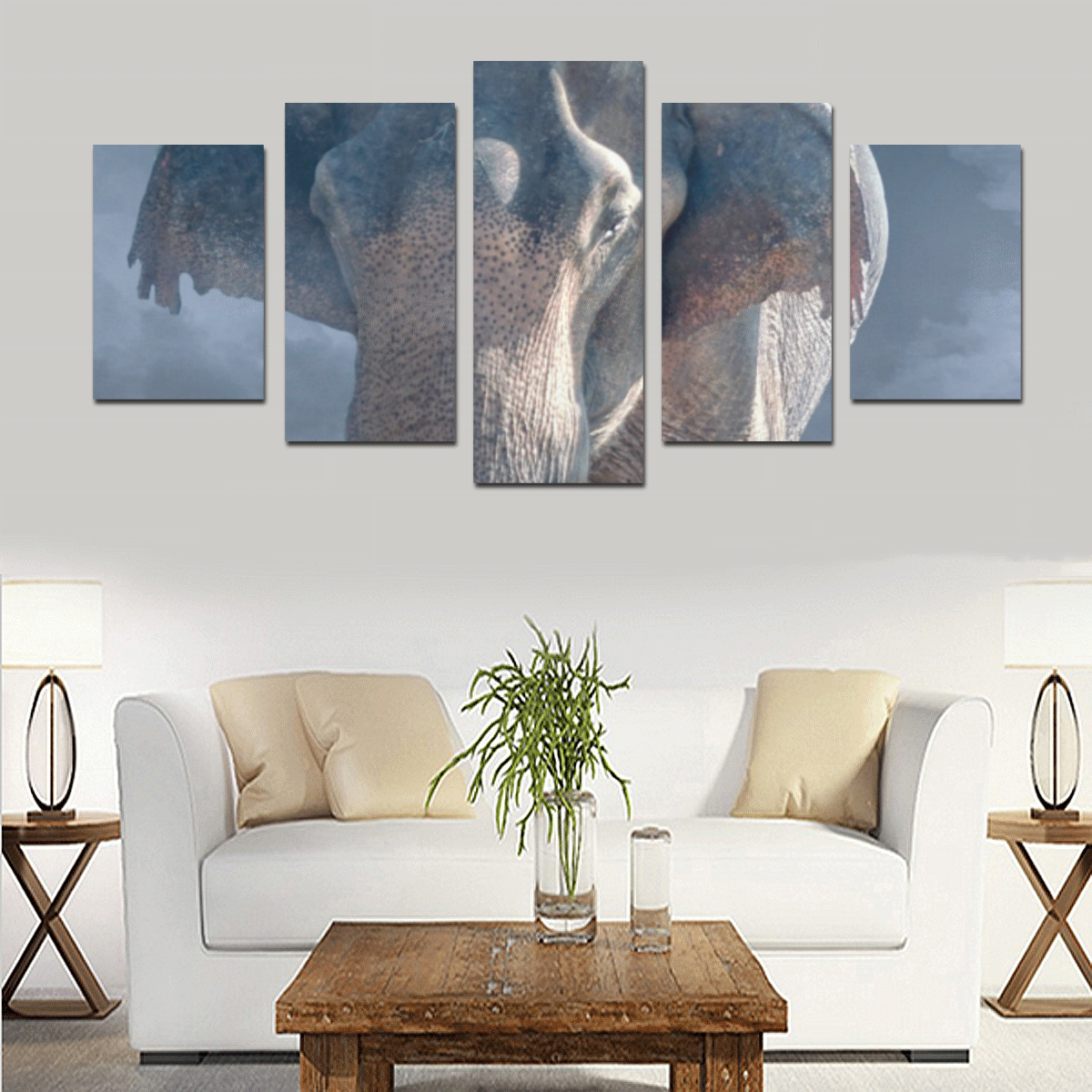 MY MONOLITH ELEPHANT Canvas Print Sets D (No Frame)
