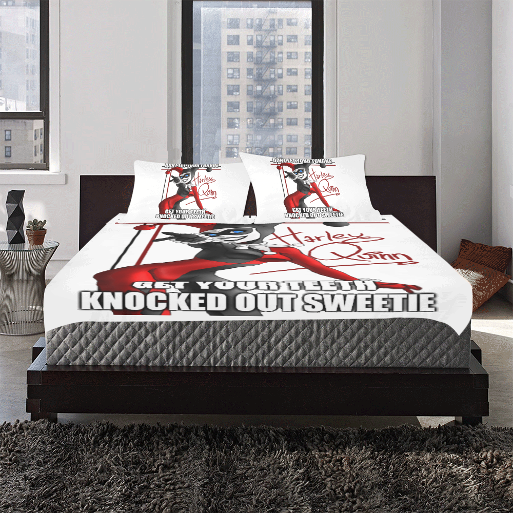 Harley-Quin Bed Set 3-Piece Bedding Set