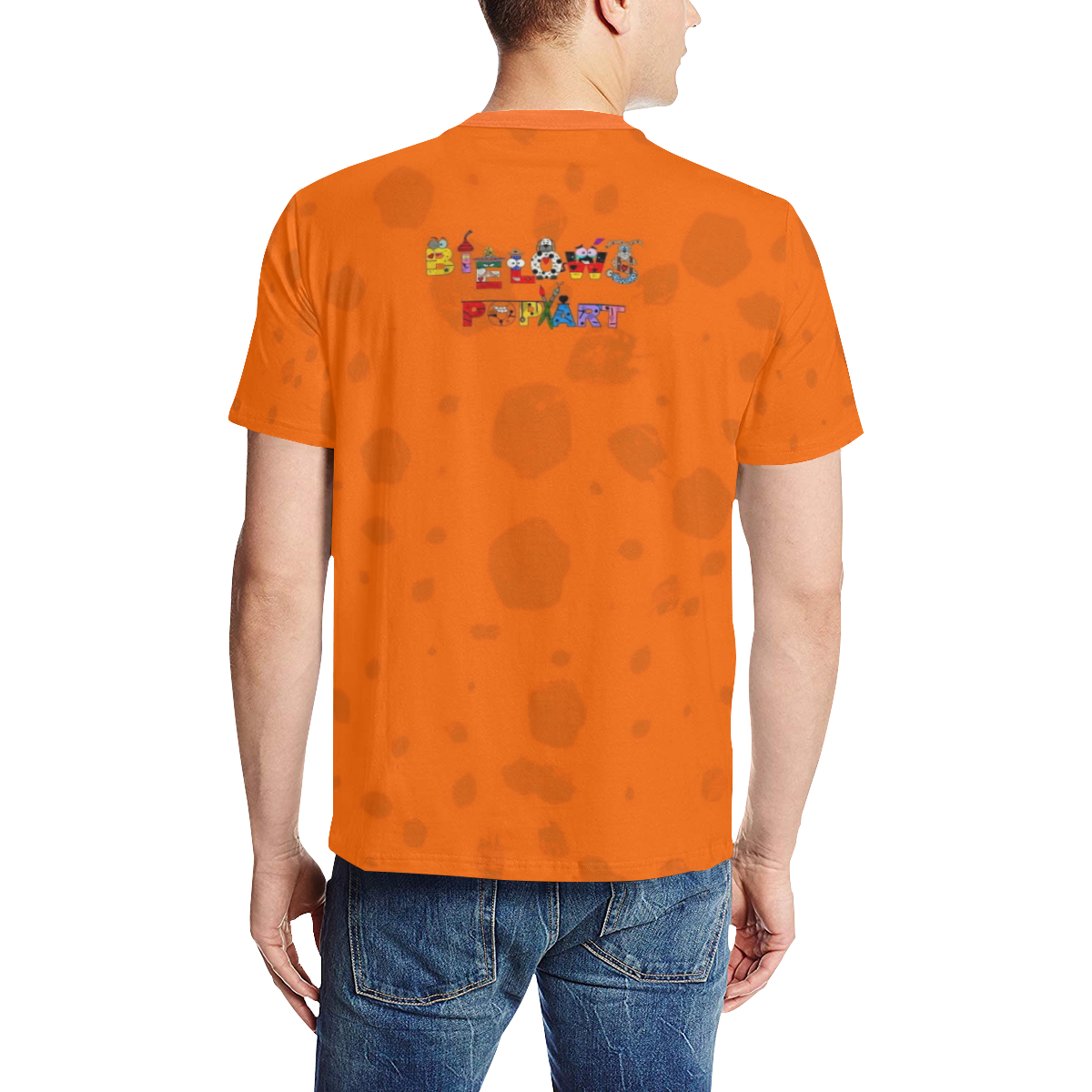 Halloween Fun Pop Art by Nico Bielow Men's All Over Print T-Shirt (Solid Color Neck) (Model T63)