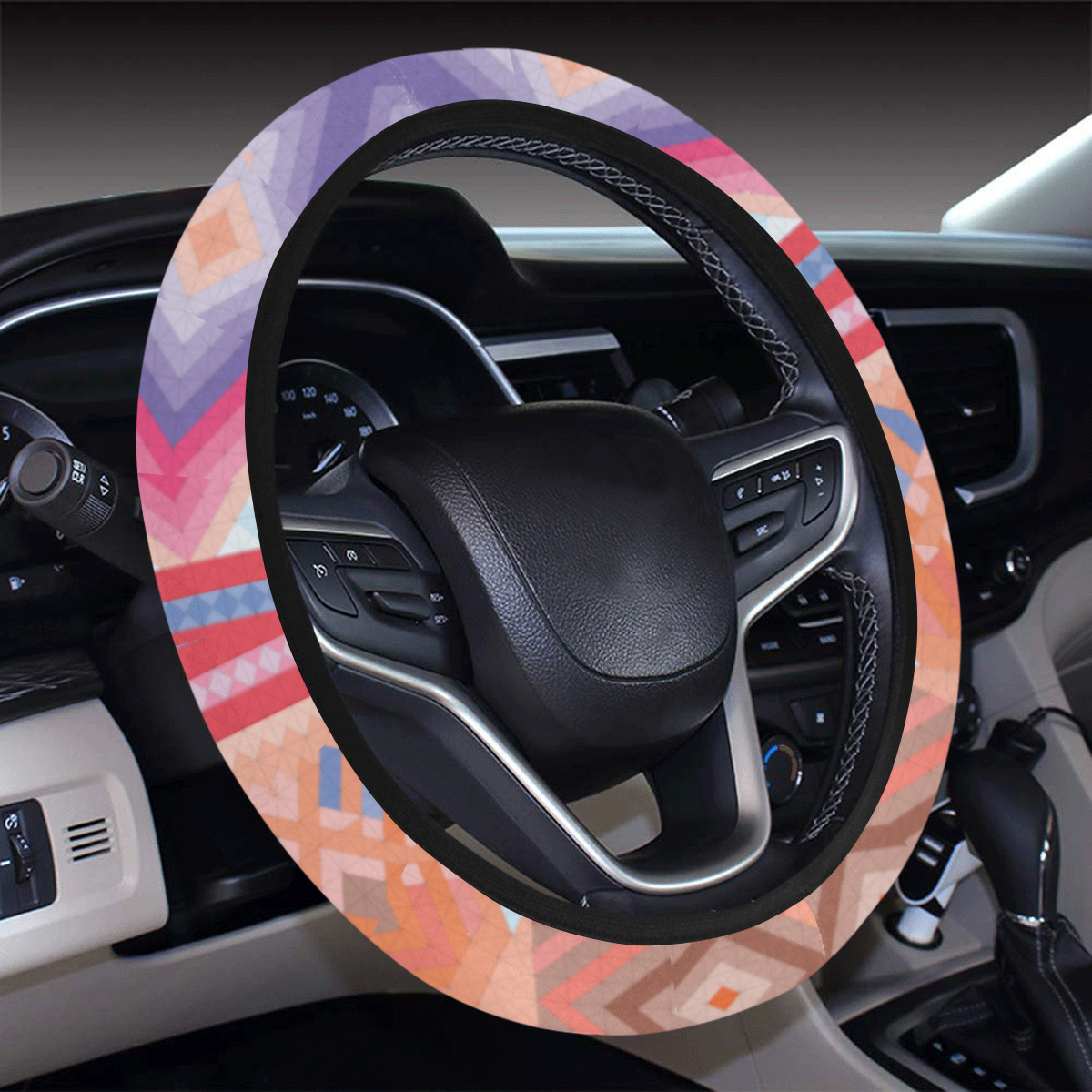 Researcher Steering Wheel Cover with Elastic Edge