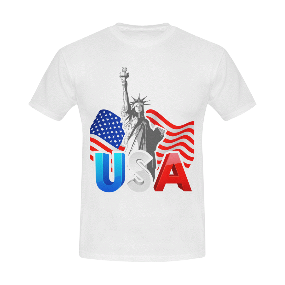 T Shirt liberties USA Men's T-Shirt in USA Size (Front Printing Only)