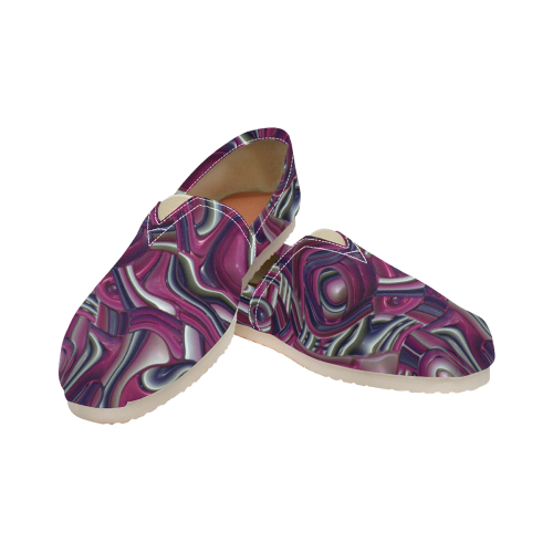 Abstract Art Deco 14 by JamColors Women's Classic Canvas Slip-On (Model 1206)