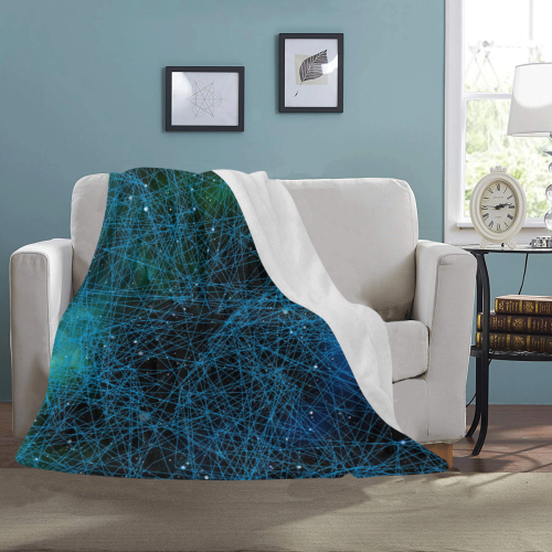 System Network Connection Ultra-Soft Micro Fleece Blanket 50"x60"