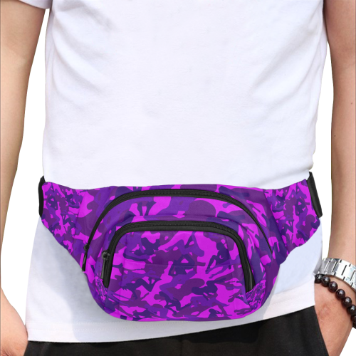 space virginz camo purple bag Fanny Pack/Small (Model 1677)