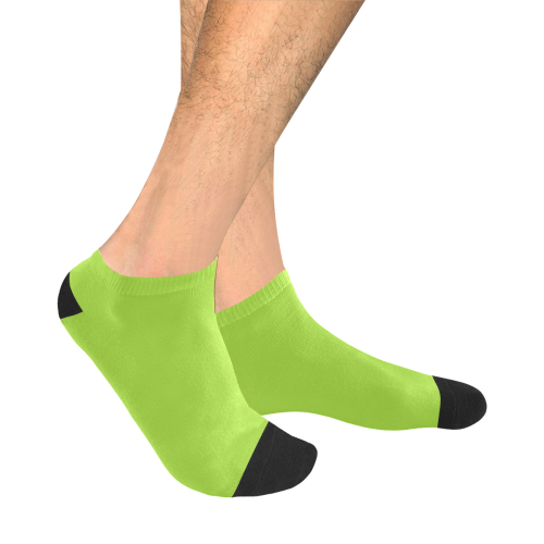 color yellow green Men's Ankle Socks