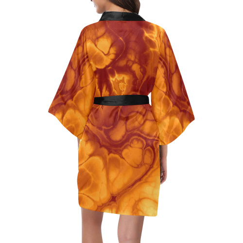Alien Fire Orange. Kimono Robe