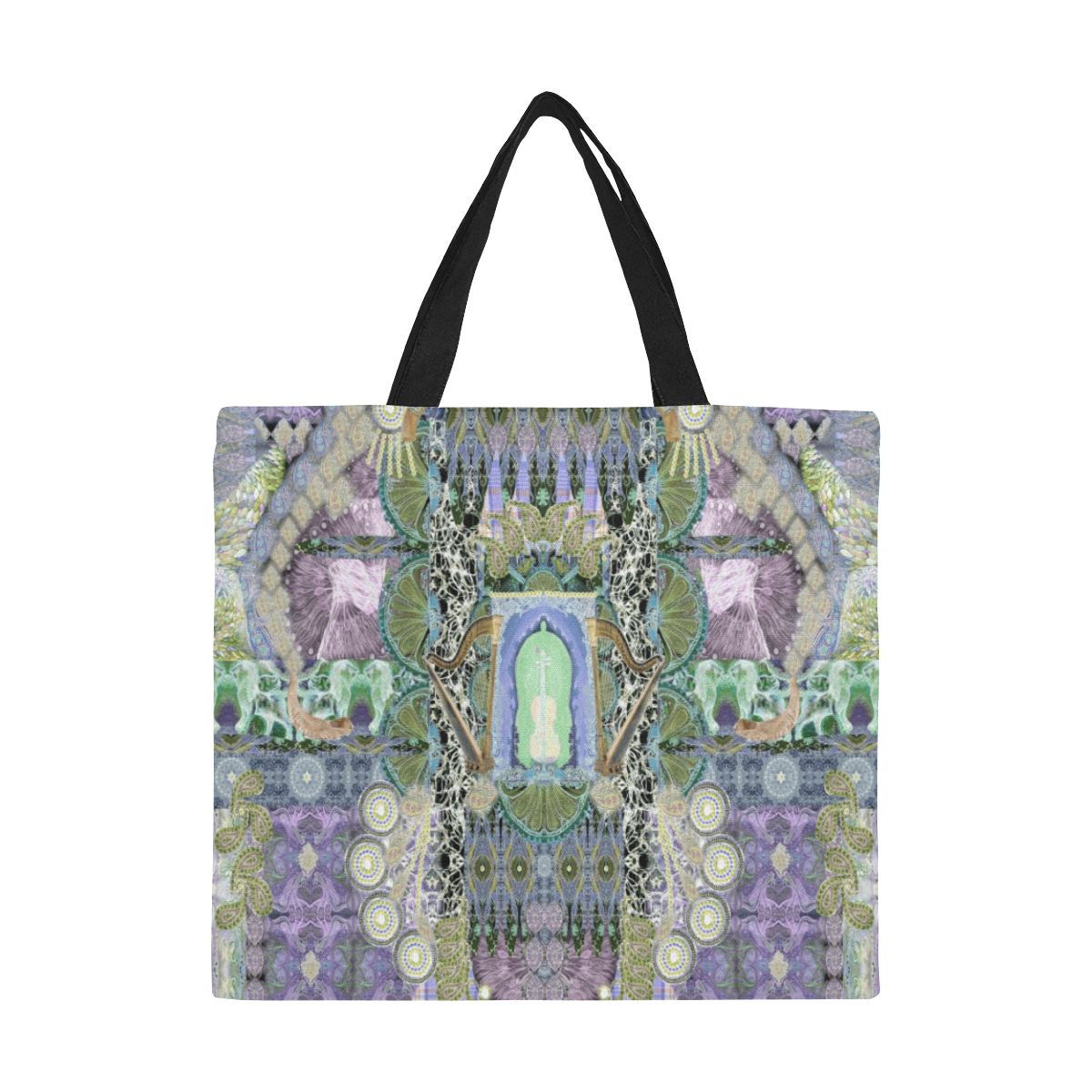 1570 All Over Print Canvas Tote Bag/Large (Model 1699)