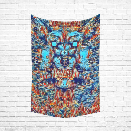 3D Digital Werewolf Cotton Linen Wall Tapestry 60"x 90"