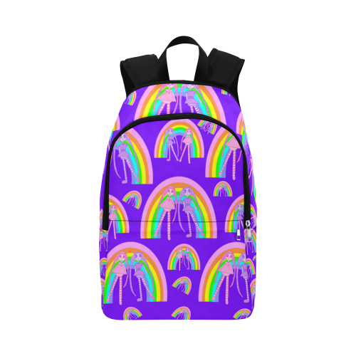 lollidollrainbowpurplebookbag Fabric Backpack for Adult (Model 1659)