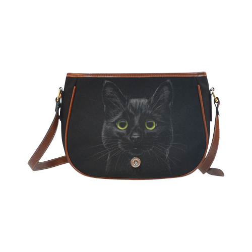 Black Cat Saddle Bag/Large (Model 1649)