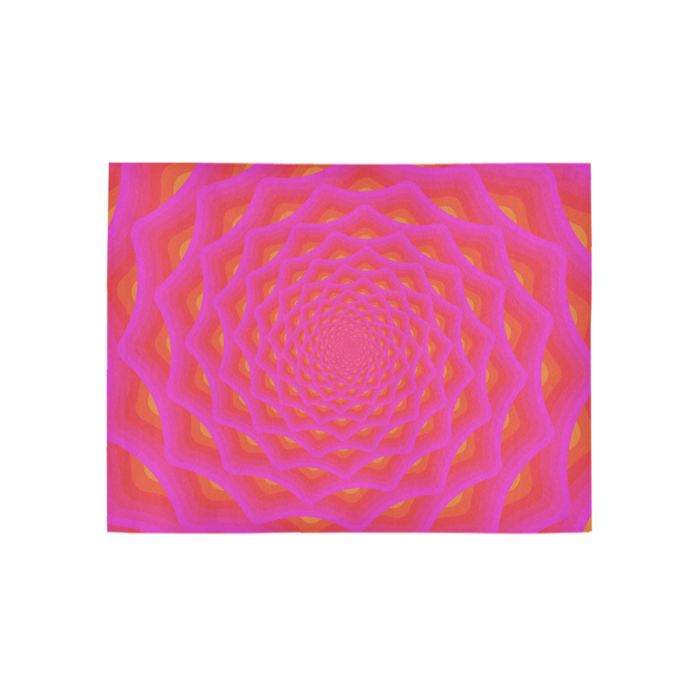 Pink net Area Rug 5'3''x4'