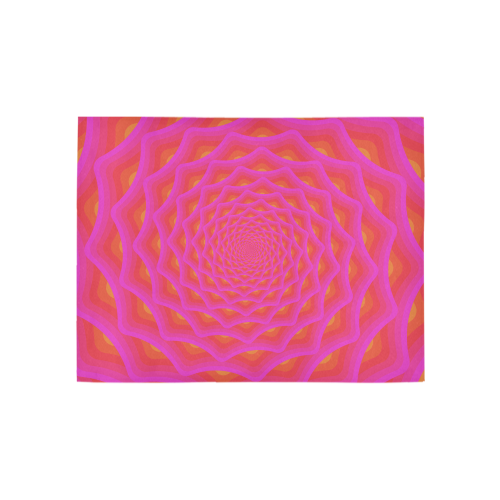 Pink net Area Rug 5'3''x4'