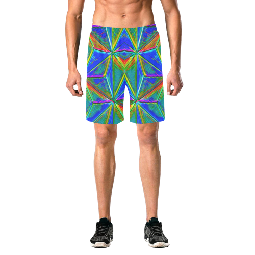 Vivid Life 1E  by JamColors Men's All Over Print Elastic Beach Shorts (Model L20)