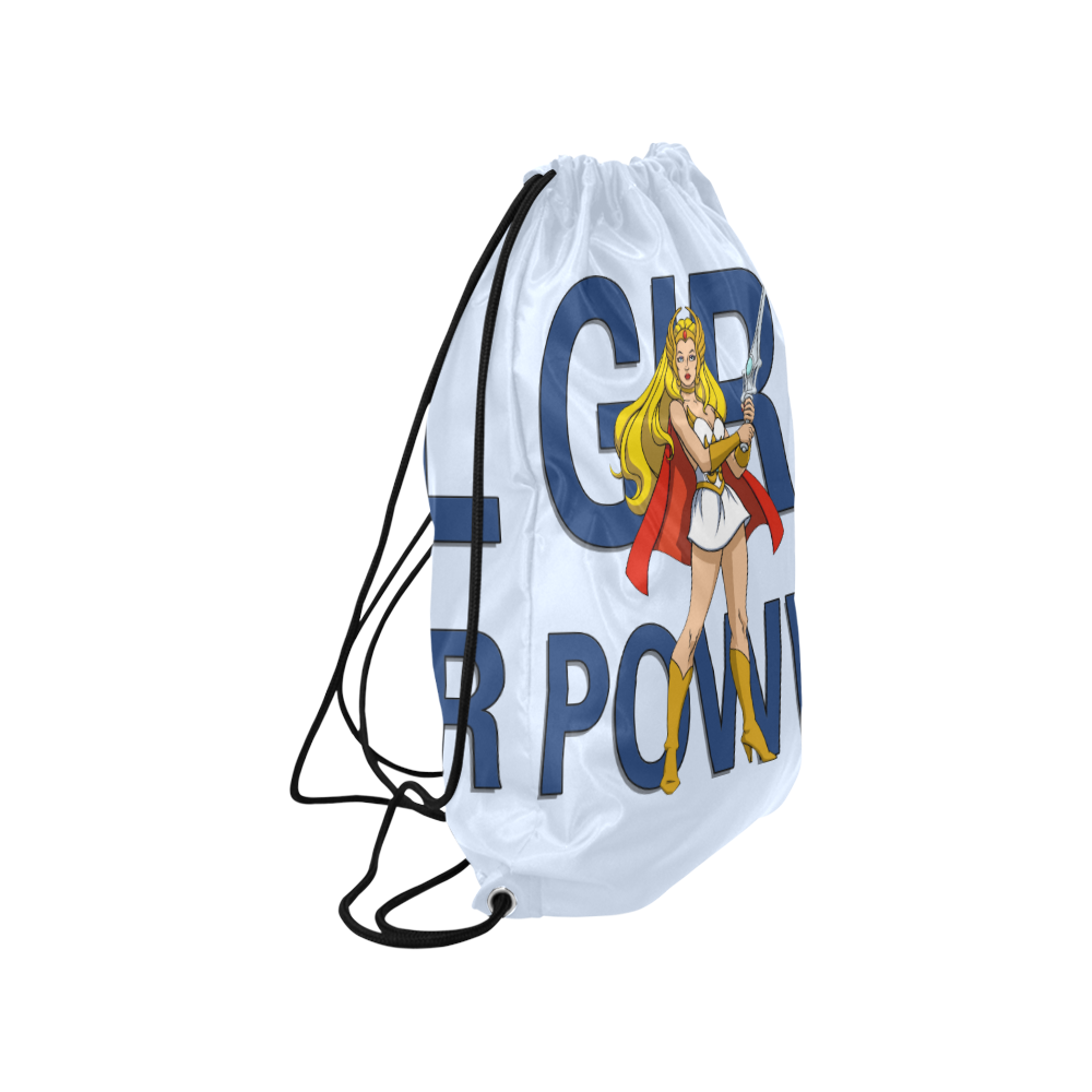 Girl Power (She-Ra) Medium Drawstring Bag Model 1604 (Twin Sides) 13.8"(W) * 18.1"(H)