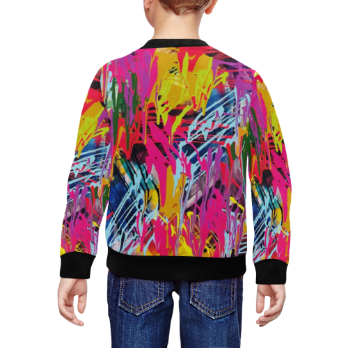 Wondering All Over Print Crewneck Sweatshirt for Kids (Model H29)
