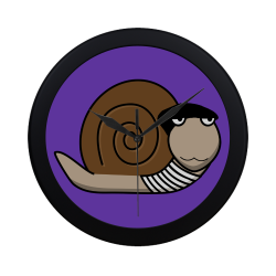 Escargot ~ French Snail Circular Plastic Wall clock