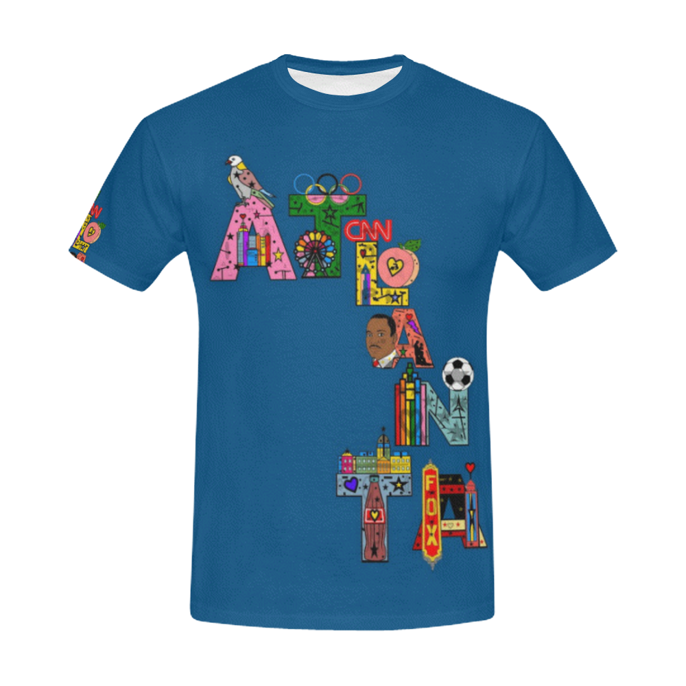Atlanta Fun by Nico Bielow All Over Print T-Shirt for Men (USA Size) (Model T40)
