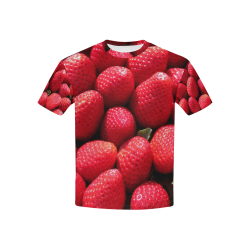 STRAWBERRIES Kids' All Over Print T-shirt (USA Size) (Model T40)