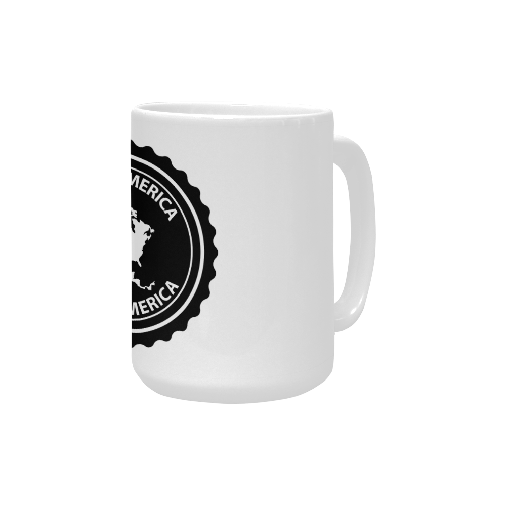 North America stamp Custom Ceramic Mug (15OZ)